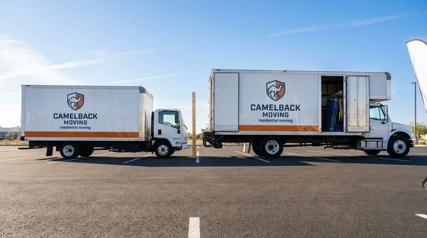 Moving truck size capacity guide in South Lancaster